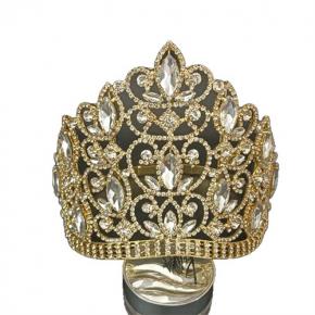 Rhinestone Crown, Pageant Winner Tiara, Bridal Crown for Birthday Banquet Party Performance