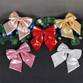 25cm Large Sequin Bow Ornament Christmas Decorations / Holiday Bow Ornaments