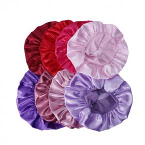 Kids Satin Bonnet, Wide Elastic Band Silk Hair Sleep Cap for Girls